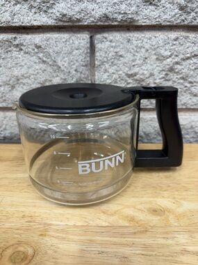 Bunn Coffee Maker 10 Cup Black Carafe Replacement Decanter Pot Glass With Lid